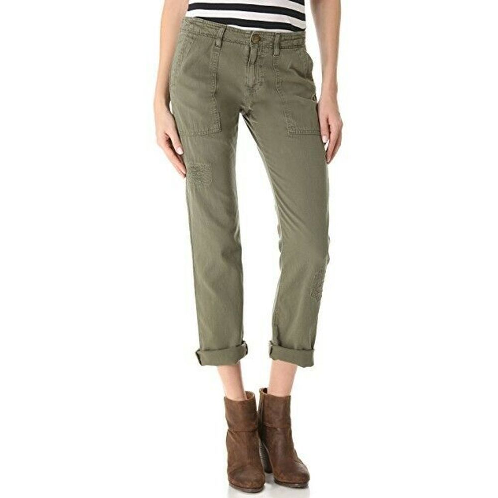 Current Elliott Distressed Ankle The Army Pant